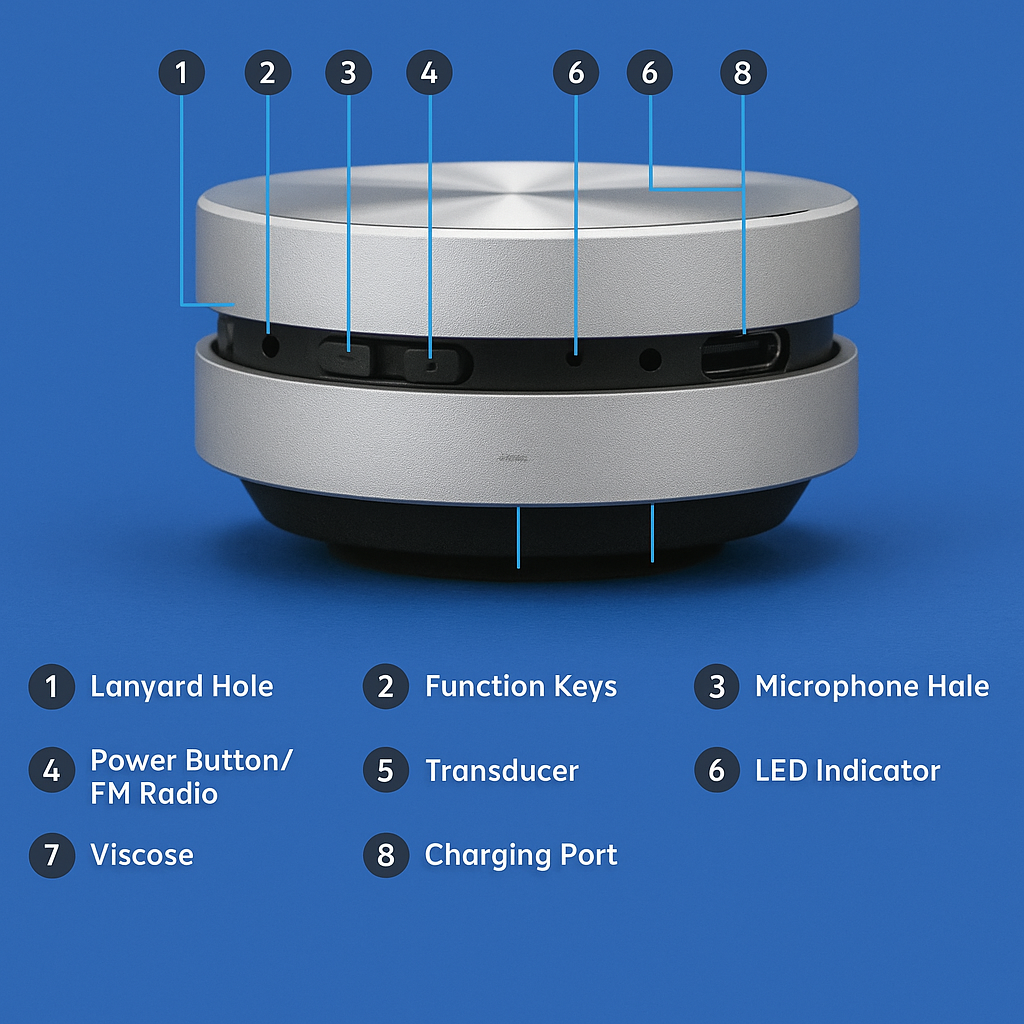 Handbeat Mini Bluetooth Speaker Compatible With FM Radio